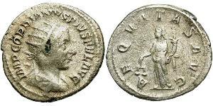  Antoninianus 羅馬帝國 銀 戈爾迪安三世(225-244)