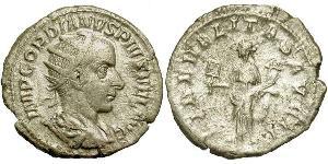  Antoninianus 羅馬帝國 銀 戈爾迪安三世(225-244)