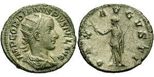  Antoninianus 羅馬帝國 銀 戈爾迪安三世(225-244)