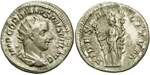  Antoninianus 羅馬帝國 銀 戈爾迪安三世(225-244)