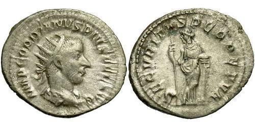  Antoninianus 羅馬帝國 銀 戈爾迪安三世(225-244)