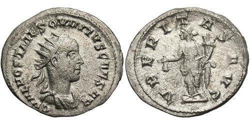  Antoninianus 羅馬帝國 銀 Hostilian (230-251)