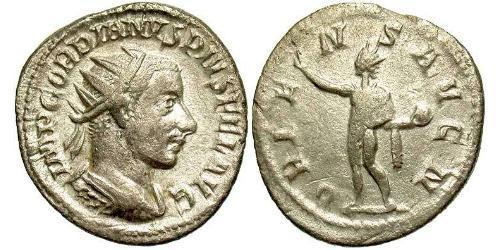  Antoninianus 羅馬帝國 銀 戈爾迪安三世(225-244)