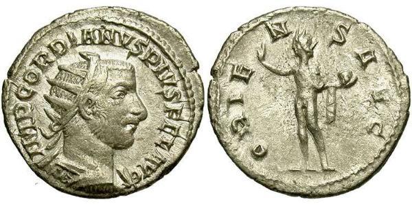  Antoninianus 羅馬帝國 銀 戈爾迪安三世(225-244)