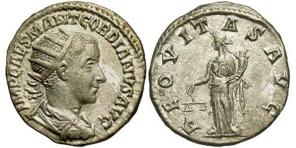  Antoninianus 羅馬帝國 銀 戈爾迪安三世(225-244)