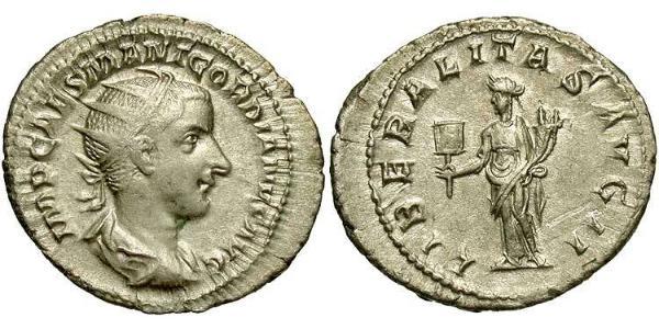  Antoninianus 羅馬帝國 銀 戈爾迪安三世(225-244)