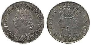  Corona Commonwealth of England (1649-1660) Argento 