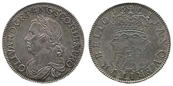  Crown Commonwealth of England (1649-1660) Silver 