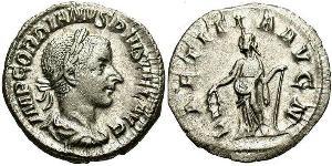  Denario Impero romano (27BC-395) Argento Gordiano III(225-244)