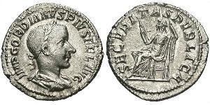  Denario Impero romano (27BC-395) Argento Gordiano III(225-244)