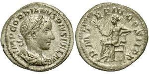  Denario Impero romano (27BC-395) Argento Gordiano III(225-244)