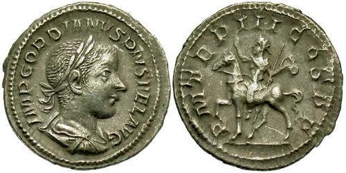  Denario Impero romano (27BC-395) Argento Gordiano III(225-244)