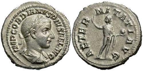  Denario Impero romano (27BC-395) Argento Gordiano III(225-244)