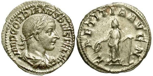  Denario Impero romano (27BC-395) Argento Gordiano III(225-244)