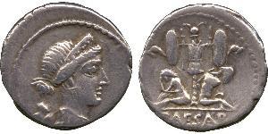  Denario Repubblica romana (509BC-27BC) Argento Giulio Cesare (100BC- 44 BC)