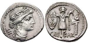  Denario Repubblica romana (509BC-27BC) Argento Giulio Cesare (100BC- 44 BC)