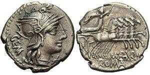  Denario Repubblica romana (509BC-27BC) Argento 