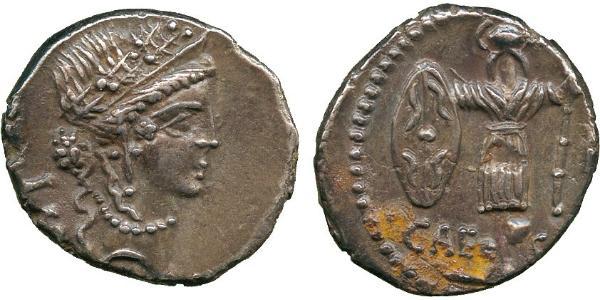 Denario Repubblica romana (509BC-27BC) Argento Giulio Cesare (100BC- 44 BC)