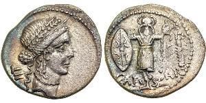  Denario República romana (509BC-27BC) Plata Julio César (100BC- 44 BC)