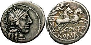  Denario República romana (509BC-27BC) Plata 