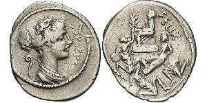  Denario República romana (509BC-27BC) Plata 