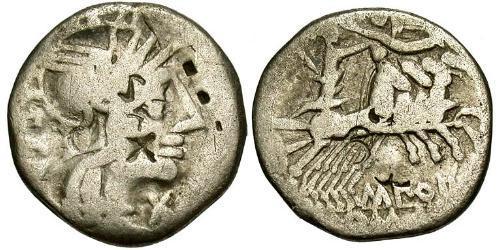  Denario República romana (509BC-27BC) Plata 