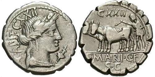  Denarius Römische Republik (509BC-27BC) Silber 