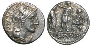  Denarius 罗马共和国 (509 BC - 27 BC) 銀 