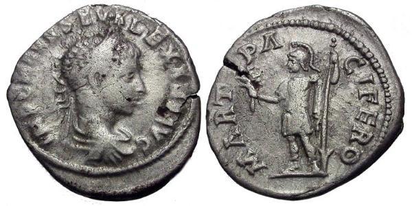  Denarius 羅馬帝國 銀 亚历山大·塞维鲁 (208-235)