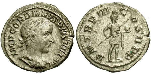  Denarius 羅馬帝國 銀 戈爾迪安三世(225-244)