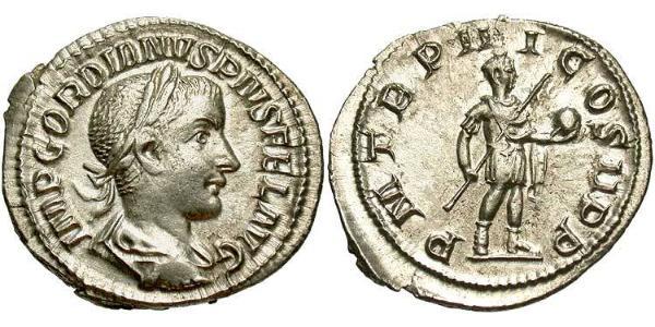  Denarius 羅馬帝國 銀 戈爾迪安三世(225-244)