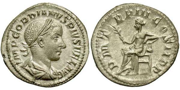  Denarius 羅馬帝國 銀 戈爾迪安三世(225-244)