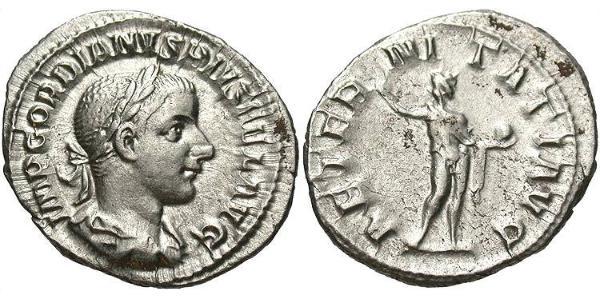  Denarius 羅馬帝國 銀 戈爾迪安三世(225-244)