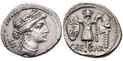  Denier République romaine (509BC-27BC) Argent Jules César (100BC- 44 BC)