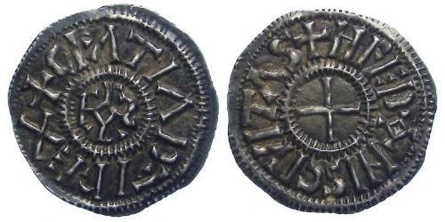  Dinar Kingdom of France (843-1791) Argent Charles II le Chauve (823-877)