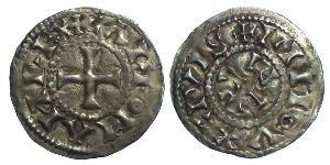 Dinar Kingdom of France (843-1791) Silver Carloman (751- 771)