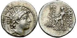  Drachm 塞琉古帝国 (312 BC - 63 BC) 銀 Antiochus VI Dionysus (148BC-138BC)