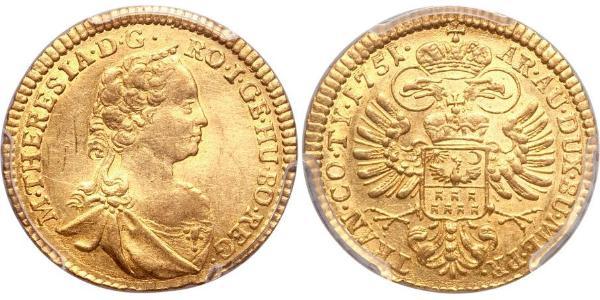  Ducat Principality of Transylvania (1571-1711) / Heiliges Römisches Reich (962-1806) Gold Maria Theresa of Austria (1717 - 1780)