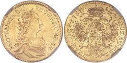  Ducat Principality of Transylvania (1571-1711) / Sacro Imperio Romano (962-1806) Oro Maria Theresa of Austria (1717 - 1780)