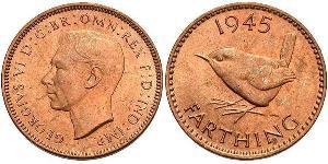  Farthing Feriind Kiningrik (1922-) Bronze George VI (1895-1952)