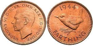  Farthing Feriind Kiningrik (1922-) Bronze George VI (1895-1952)