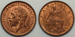  Farthing United Kingdom of Great Britain and Ireland (1801-1922) Bronze George V of the United Kingdom (1865-1936)