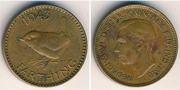  Farthing Regno Unito (1922-) Bronzo Giorgio VI (1895-1952)