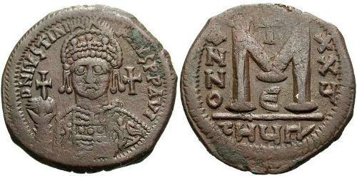  Follis Imperio bizantino (330-1453) Bronce Justiniano I (482-565)