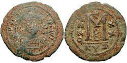  Follis Byzantine Empire (330-1453) Bronze Justinian I (482-565)