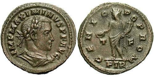  Follis Impero romano (27BC-395) Bronzo Massimino II (270 - 313)