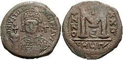  Follis 拜占庭帝国 青铜 查士丁尼一世
