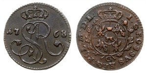  Grosh Polen-Litauen (1569-1795) Kupfer Stanislaus II. August Poniatowski (1732 - 1798)