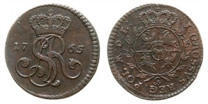  Grosh Confederazione Polacco-Lituana (1569-1795) Rame Stanislao II di Polonia (1732 - 1798)