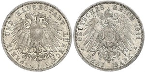  Grosh / 10 Pfennig Regno di Sassonia (1806 - 1918)  Federico Augusto II di Sassonia